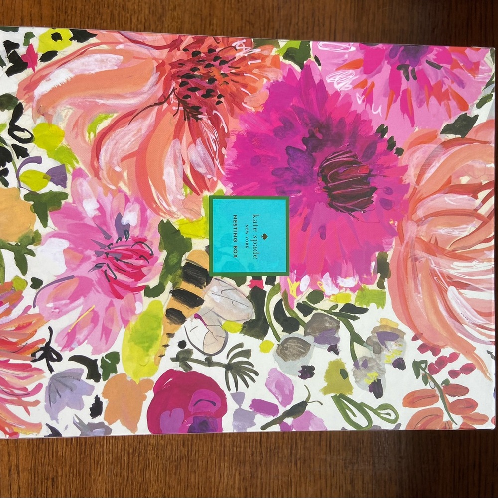 Kate Spade Dahlia Nesting Box - Pink and Green